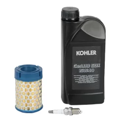 Kit entretien pour moteur Kohler CH270 comprenant huile, bougie et filtre d'air