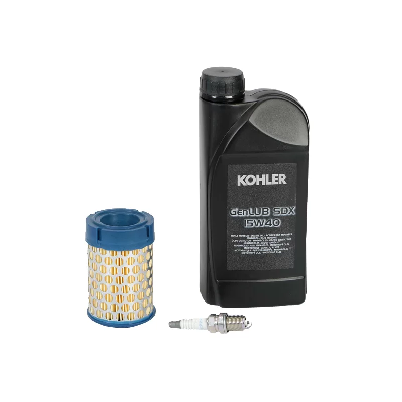 Kit entretien pour moteur Kohler CH270 comprenant huile, bougie et filtre d'air