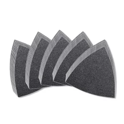 Feuille abrasive triangulaire auto-agrippante 80 mm Fein - Lot de 50 - Grains 60-80-120-180-240