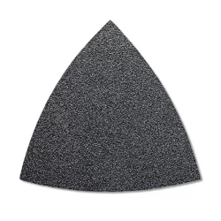 Feuille abrasive triangulaire auto-agrippante 80 mm Fein - Lot de 50 - Grains 60-80-120-180-240