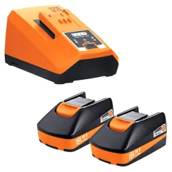 Set de démarrage Fein 2 batterie lithium-ion 3 Ah et chargeur rapide ALG80