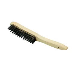 Brosse à main droite en fil d'acier 0,35 mm - Osborn - Longueur 295 mm - Corps en bois