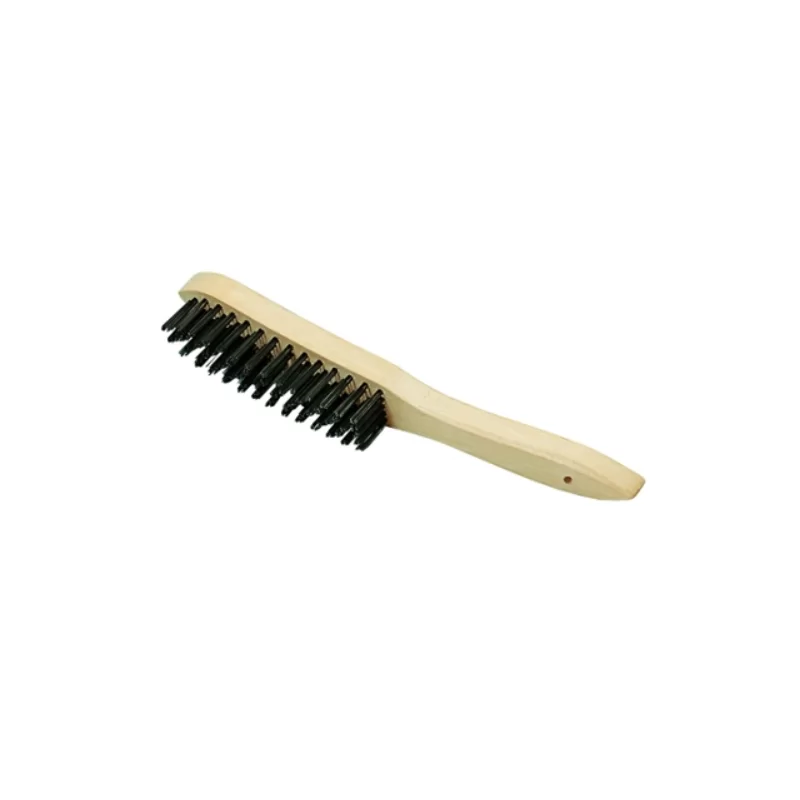 Brosse à main droite en fil d'acier 0,35 mm - Osborn - Longueur 295 mm - Corps en bois