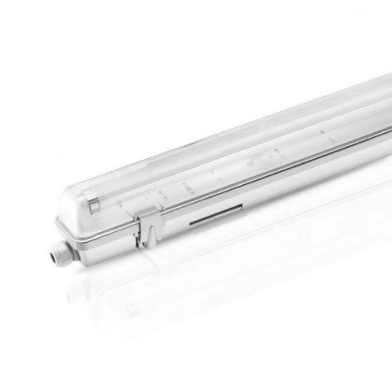 Boîtier étanche sans ballast IP65 tube led T8 120 cm finition claire