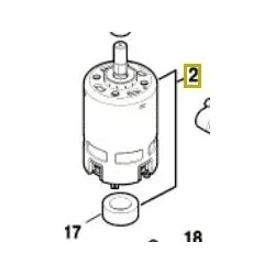 Moteur à courant continu Bosch pour perforateur GBH 36 V-Li Plus