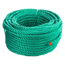 Cordage polypropylène vert diamètre 10 mm longueur 40 m