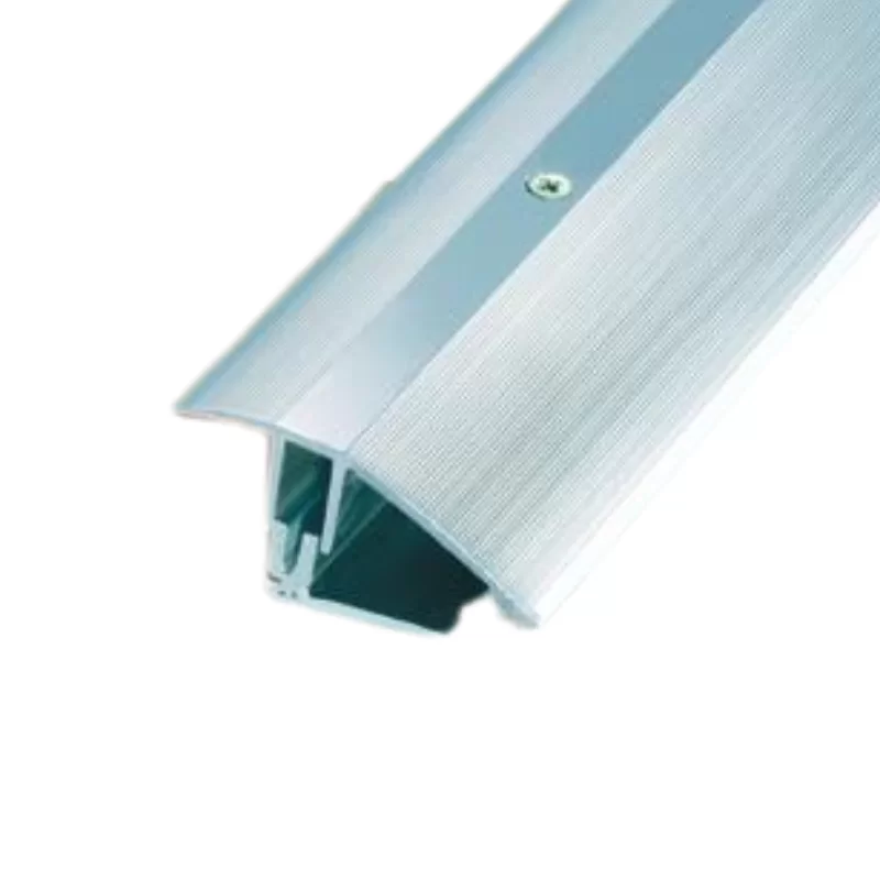 Seuil de porte percé aluminium dénivelé 7 à 23 mm longueur 2.70 mètres