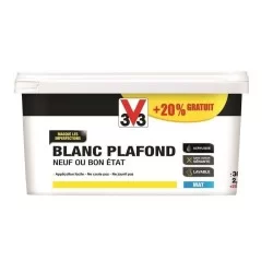 Peinture plafonds neuf ou bon état blanc mat 3 litres