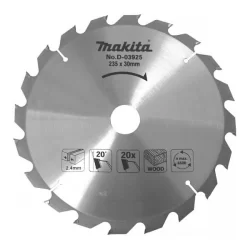 Lame de scie circulaire carbure bois Makita diamètre 235 mm alésage 30 mm 60 dents