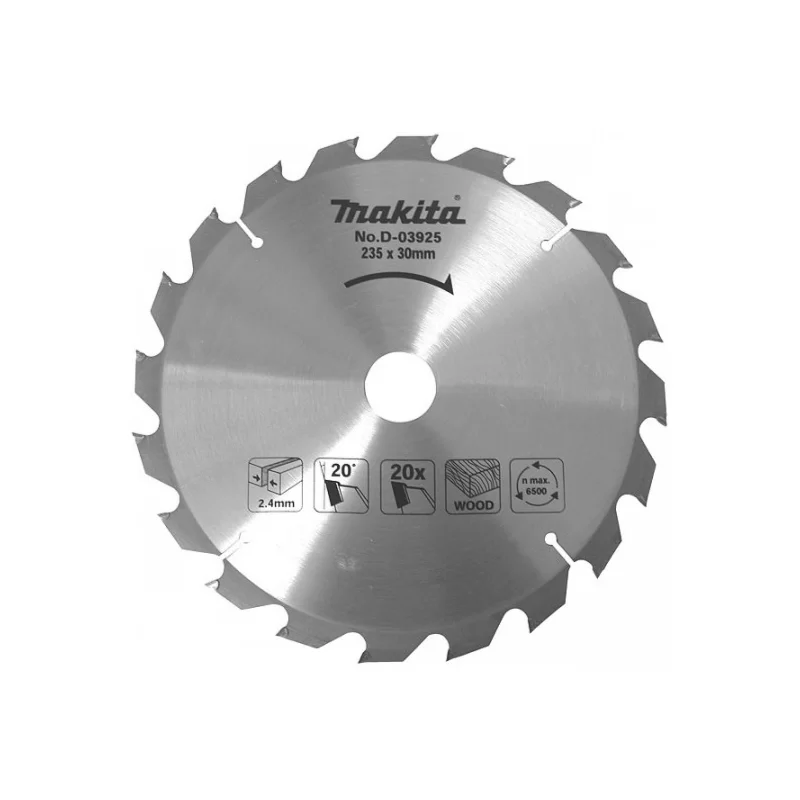 Lame de scie circulaire carbure bois Makita diamètre 235 mm alésage 30 mm 60 dents