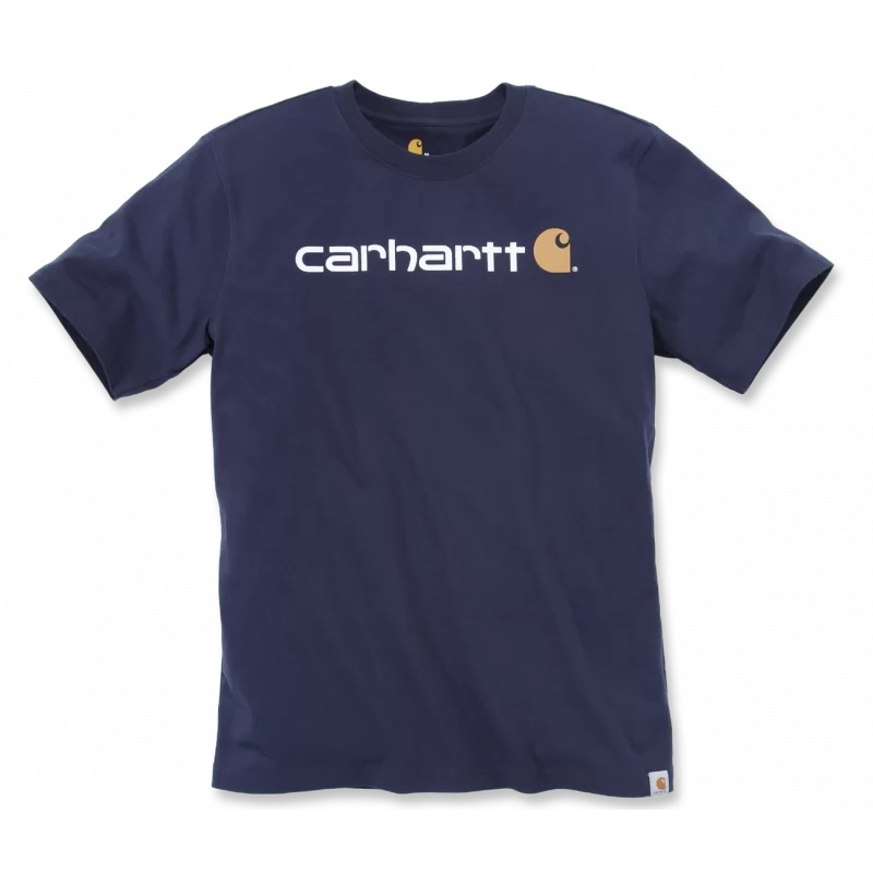 T-Shirt homme Core avec logo Carhartt sur poitrine Bleu Marine