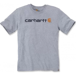 T-Shirt homme Core avec logo Carhartt sur poitrine Gris Chiné