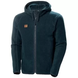 Veste polaire homme Heritage Pile zippée à capuche Navy