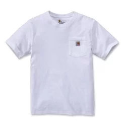 T-Shirt homme Pocket 100% coton avec poche poitrine Blanc