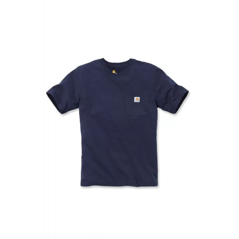 T-Shirt homme Pocket 100% coton avec poche poitrine Bleu Marine