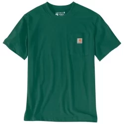 T-Shirt homme Pocket 100% coton avec poche poitrine Vert Sapin