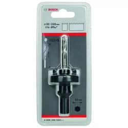 Adaptateur Standard scie trépan de diamètre 33 à 210 mm à queue 6 pans 11 mm