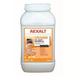 Savon gel microbilles sans solvant orange pot de 5 litres