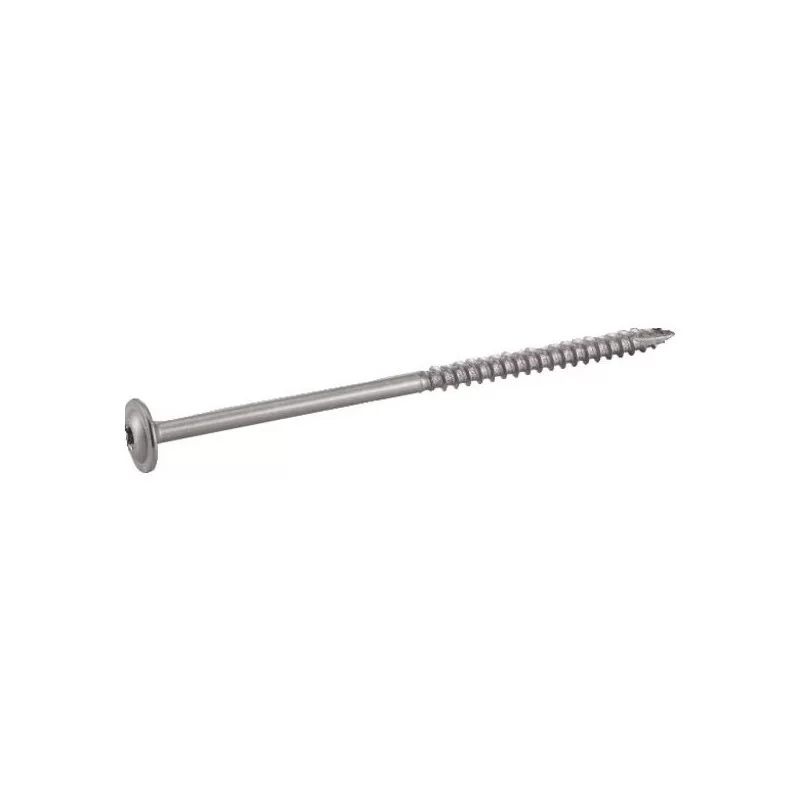 Vis bois charpente tête plate large Torx inox A2