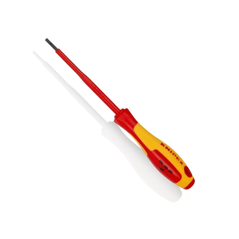 Tournevis plat Knipex isolé 1000 Volt - vis à fente - lame 3 mm - Longueur 202 mm