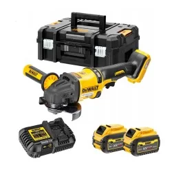 Meuleuse Dewalt DCG418T2-QW XR Flexvolt 54V  Ø125 mm 2 Batteries 6Ah Chargeur