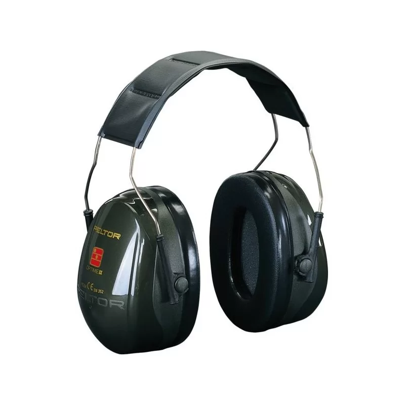 Casque antibruit 3M Peltor Optime II H520A Vert avec serre-tête SNR 31dB