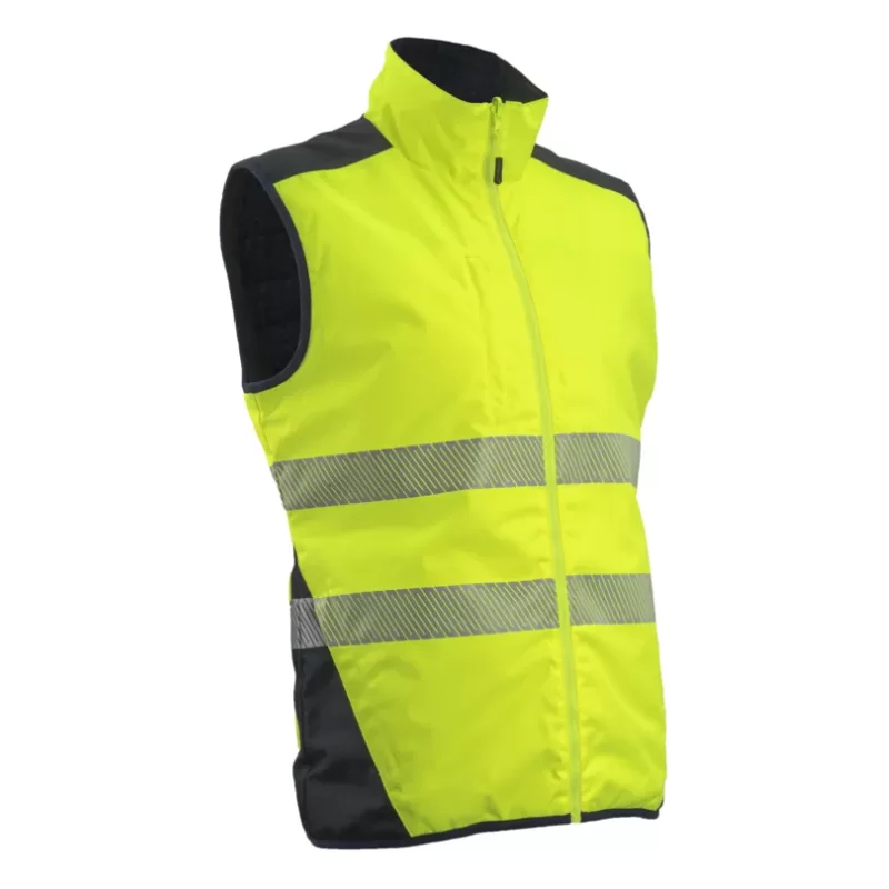 Gilet haute visibilité réversible Coverguard Yoru Ripstop imperméable anti-froid jaune