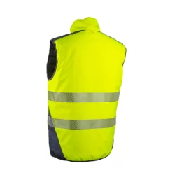 Gilet haute visibilité réversible Coverguard Yoru Ripstop imperméable anti-froid jaune