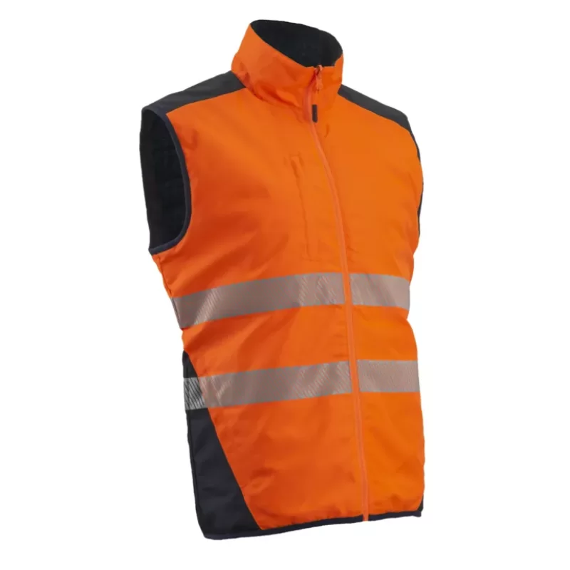 Gilet haute visibilité réversible Coverguard Yoru Ripstop imperméable anti-froid orange