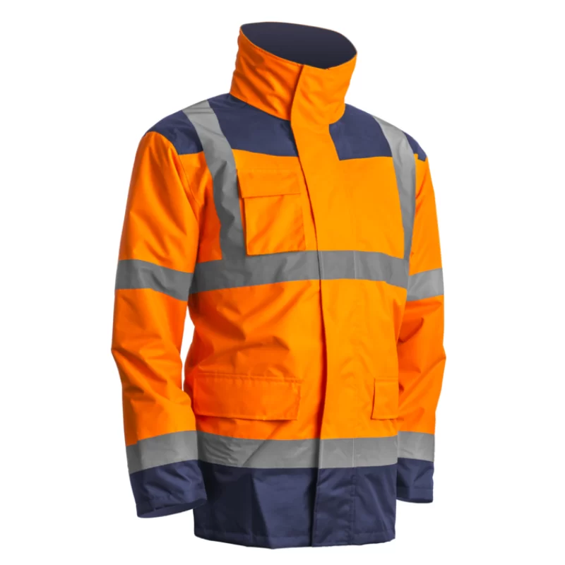 Parka haute-visibilité Kanata 4 en 1 Euro-Protection orange fluorescent