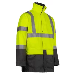 Veste de pluie haute visibilité jaune fluo Bandit North Ways 100% PU