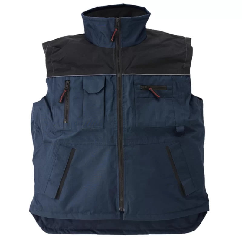 Gilet Ripstop navy/black extérieur 100% polyester intérieur 100% polaire