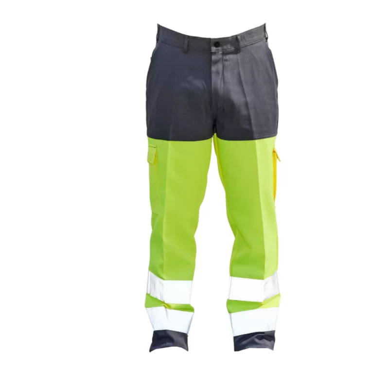 Pantalon haute visibilité Vision II - Gris et jaune fluo