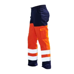 Pantalon haute visibilité Vision II - Marine et orange fluo