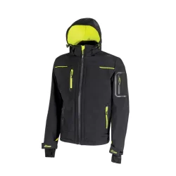 Veste Softshell de travail SPACE doublée micro-polaire Noir