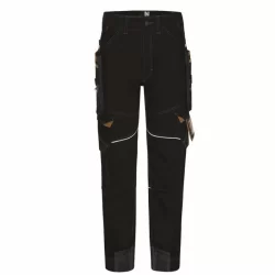 Pantalon de travail Vicente noir/camel