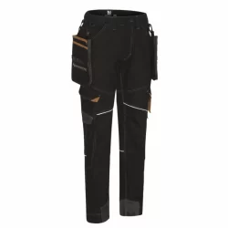 Pantalon de travail Vicente noir/camel