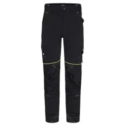 Pantalon de travail Sacha multipoche Noir et Jaune fluo