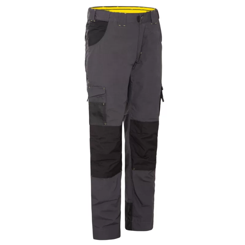 Pantalon de travail North Ways Adam gris et noir avec emplacements genouillères