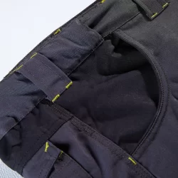 Pantalon de travail North Ways Adam gris et noir avec emplacements genouillères