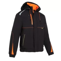 Veste respirante waterproof Morane noir et orange North way