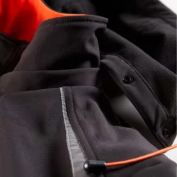 Veste respirante waterproof Morane noir et orange North way