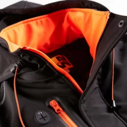 Veste respirante waterproof Morane noir et orange North way