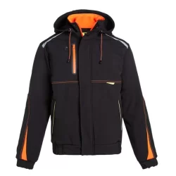 Veste respirante waterproof Morane noir et orange North way