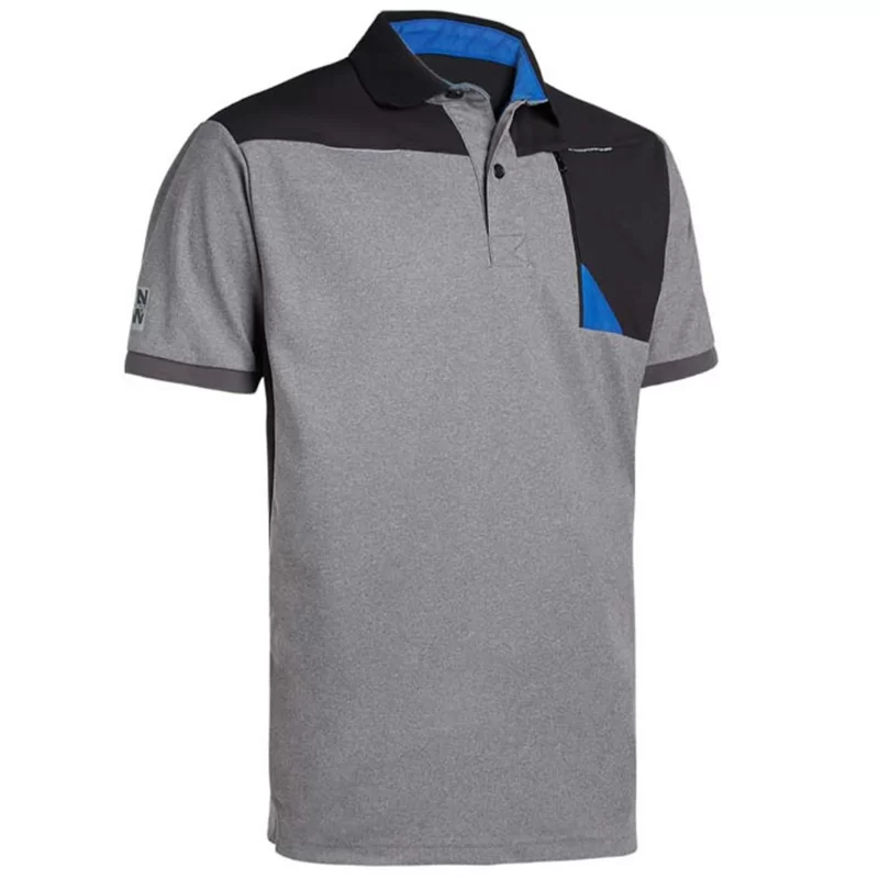 Polo homme à manches courtes Horten North Ways gris chiné