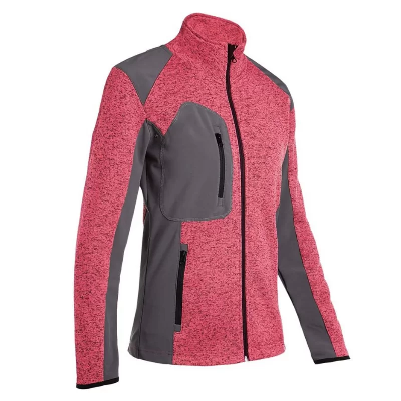 Veste de travail femme Louise North Ways 100% polyester couleur corail