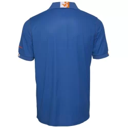 Polo BEVEN bleu/orange fluo