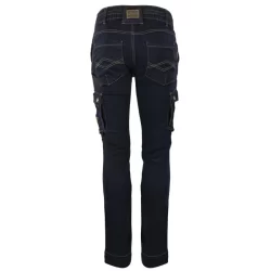 Pantalon de travail multipoches façon jean Usain North Ways col