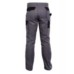 Pantalon Typon bicolore gris noir sans métal coton 60% polyester 40 %