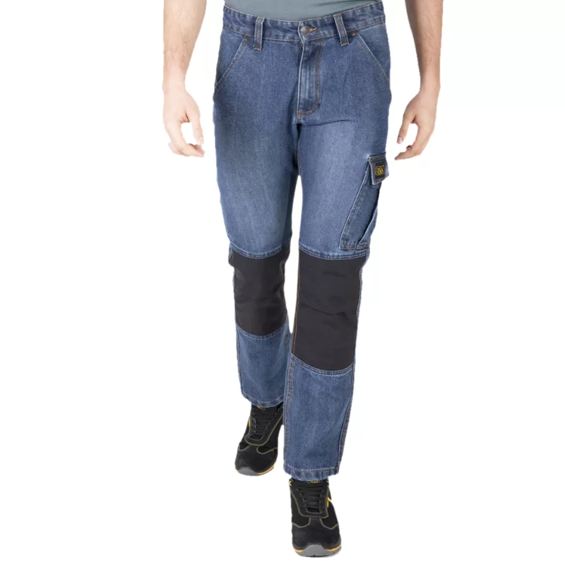 Pantalon de travail Rica Lewis multi-poches normé CE EPI blue jean